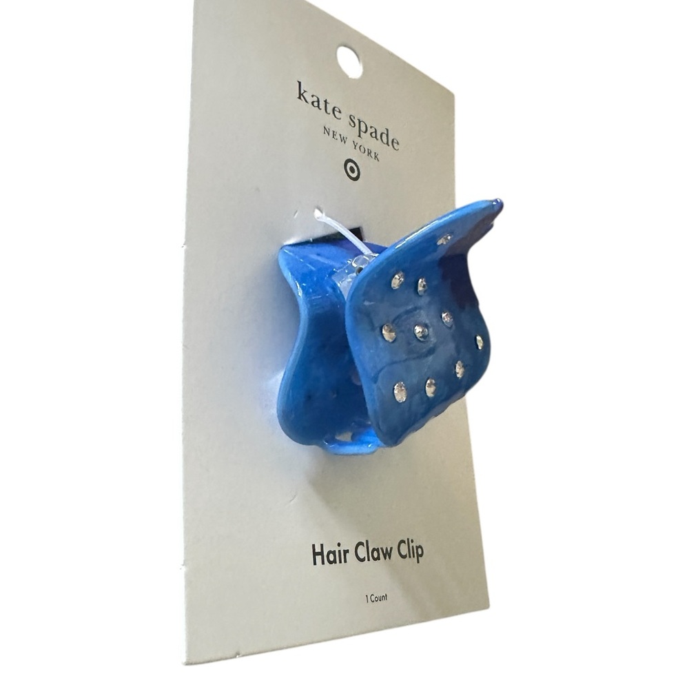 Kate Spade X Target Blue Strawberry Hair Claw Clip with Rhinestones NWT - Picture 4 of 10